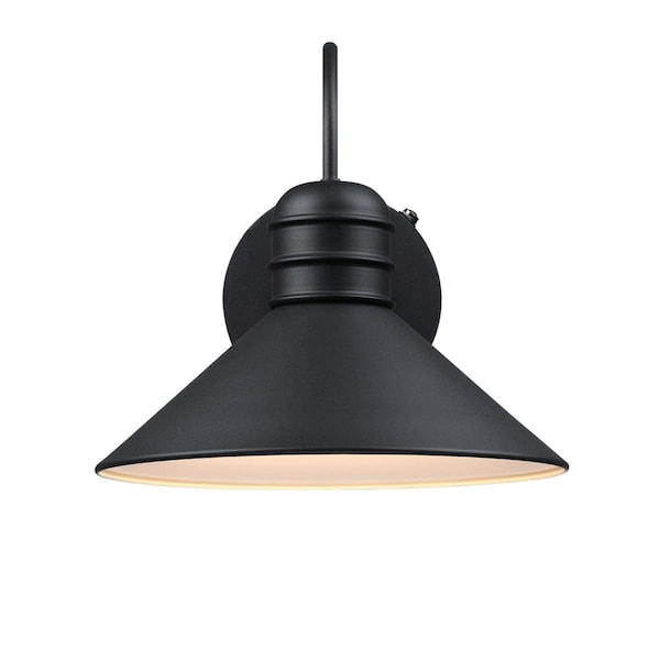 Westinghouse Fixture Wall Outdoor 60W Dusk to Dawn Watts Creek, Textured Black White Int 6120500 - main